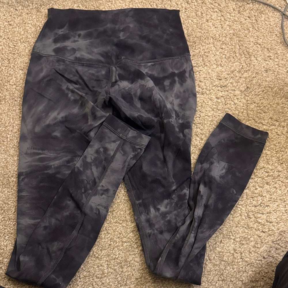 lululemon athletica Black Tie-Dye Leggings align
